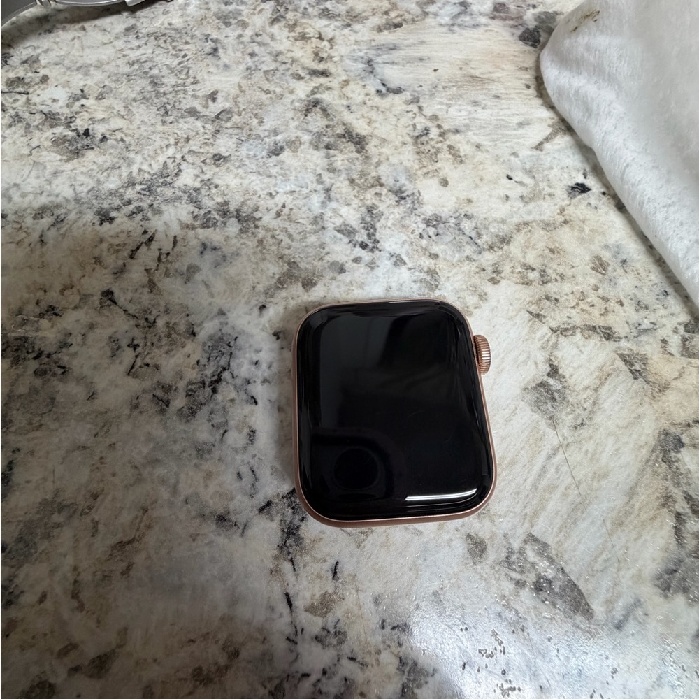 Apple Women's Watch with Black Face and Rose Gold Trim 1st gen 40mm